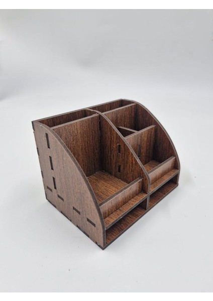Ahşap Masaüstü Mini Organizer Kalemlik 8 cm x 8 cm x 8 cm
