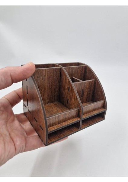 Ahşap Masaüstü Mini Organizer Kalemlik 8 cm x 8 cm x 8 cm indirimleri