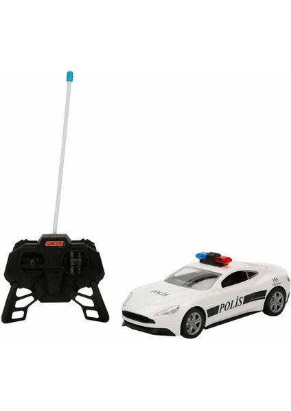 20357 Uzaktan Kumandalı Suncon Işıklı Polis Arabası 21 cm