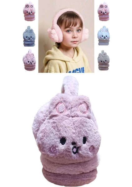 1 Adet Tavşan Model Kışlık Kulaklık Peluş Kulaklık Çocuk Peluş Kulaklık Kız Çocuk Kulaklık
