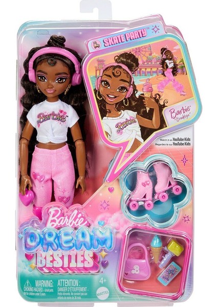 JFX97 Brooklyn-Barbie Dream Besties Paten Partisi Brooklyn Bebek ve Aksesuarları