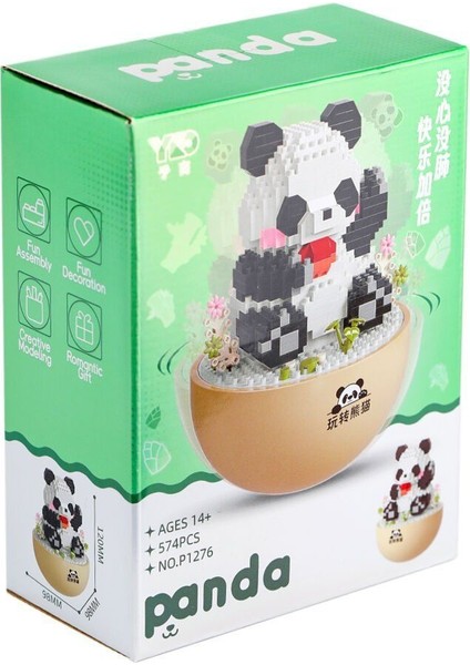 P1276 Panlos Panda 574 Parça Blok Seti -Vagon Life