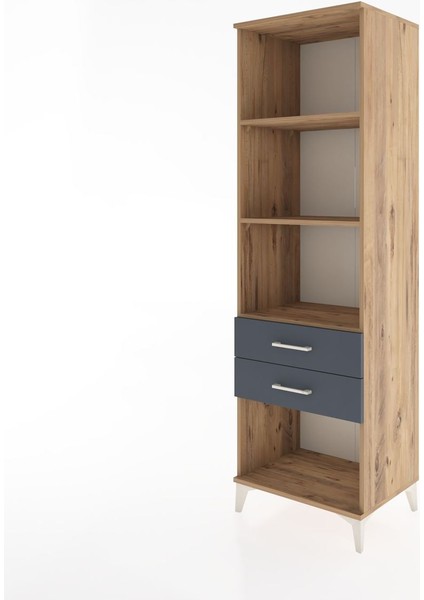 Hyperion Dolap 3 Raflı 2 Çekmeceli 60X44X195 Çam-Antrasit modelleri