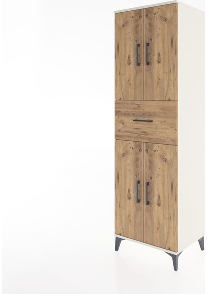 Hyperion Dolap 3 Raflı Tek Çekmeceli 4 Kapaklı 60X44X195 Aytaşı-Çam modelleri