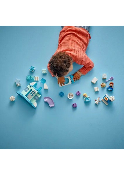 10455 LEGO Duplo Anna ve Elsa'nın Karlar Ülkesi Şato Partisi 54 Parça +2 Yaş indirimleri