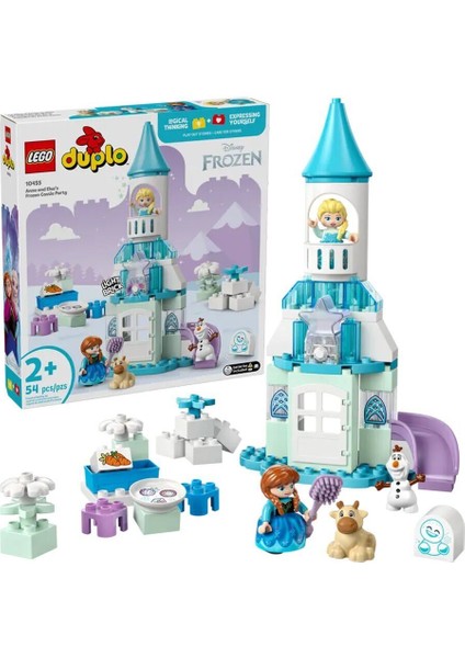 10455 LEGO Duplo Anna ve Elsa'nın Karlar Ülkesi Şato Partisi 54 Parça +2 Yaş