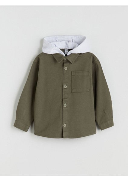 Yeni Sezon Kapüşonlu Erkek Çocuk Gömlek