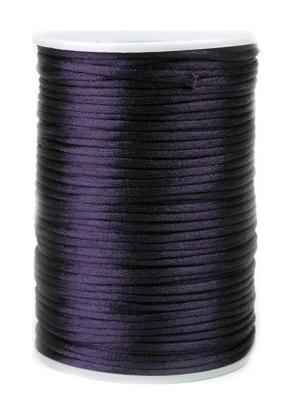 Floş Ip 2 mm Koyu Mor Renk 1 Makara
