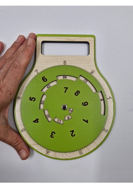 Ahşap Çarpım Tablosu Montessori Eğitici Oyuncak Yeşil 19 cm x 15 cm fiyatları