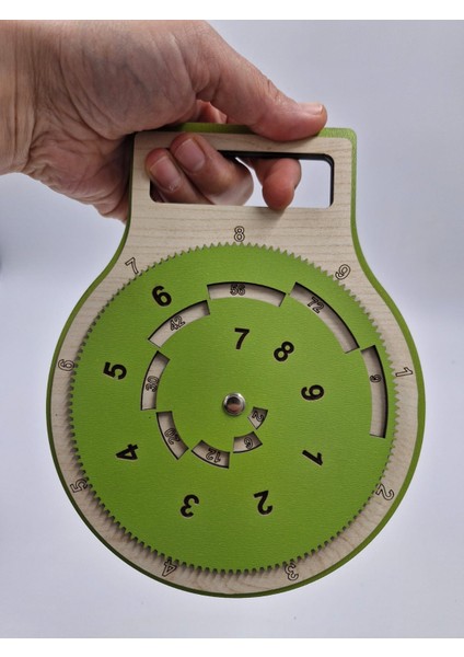 Ahşap Çarpım Tablosu Montessori Eğitici Oyuncak Yeşil 19 cm x 15 cm fırsatları