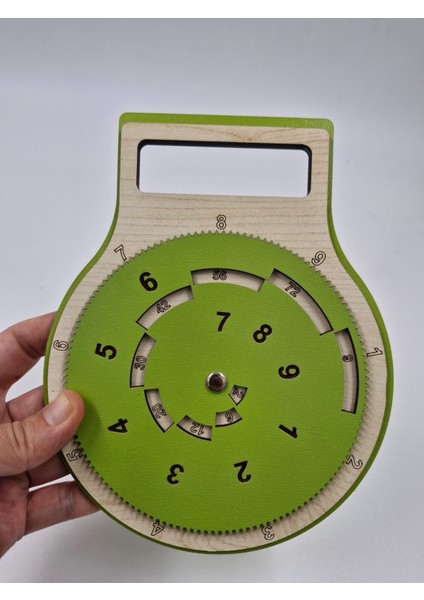 Ahşap Çarpım Tablosu Montessori Eğitici Oyuncak Yeşil 19 cm x 15 cm indirimleri