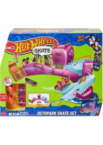 HMK01 Hot Wheels Skate Ahtapot Kaykay Parkı Oyun Seti