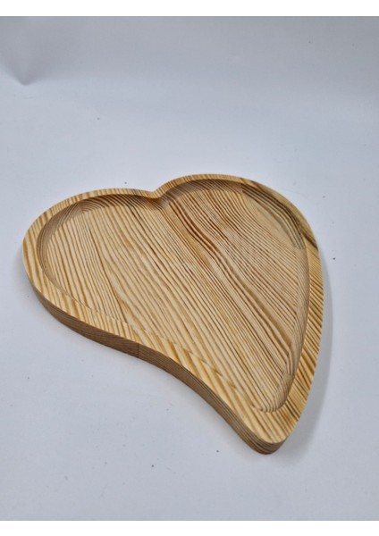 Ahşap Dekoratif Çerez Tabağı 23 cm x 20 cm