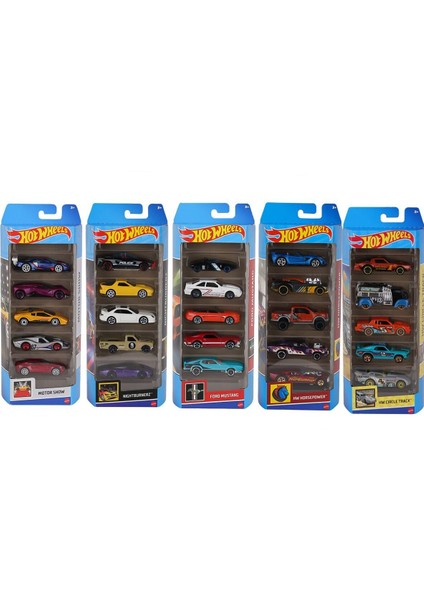 1806 Hot Wheels Beşli Araba Seti