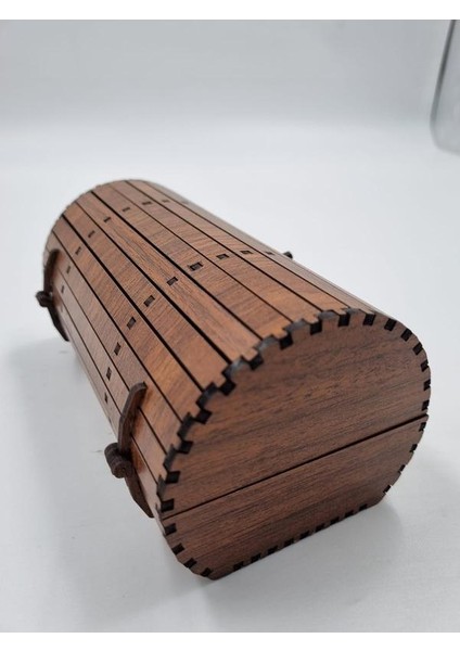 Ahşap Dekoratif Sandık Kutu Ceviz Desenli 16 cm x 10 cm modelleri
