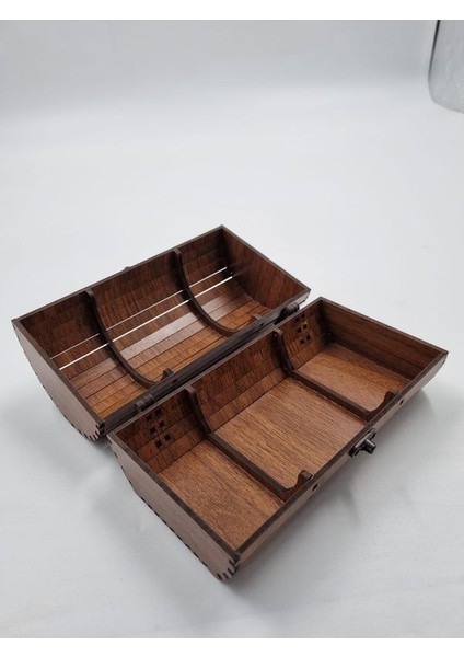 Ahşap Dekoratif Sandık Kutu Ceviz Desenli 16 cm x 10 cm fırsatları