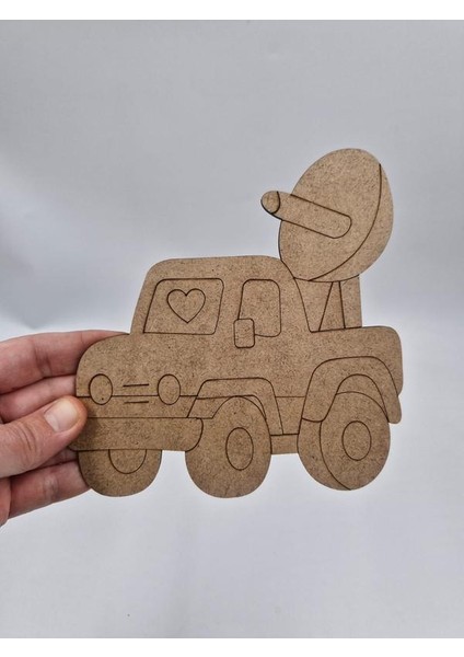 5 Adet Sevimli Kamyon Ahşap Boyama Okul Diy Etkinlik Aktivite Sanat 15 cm x 15 cm fiyatları