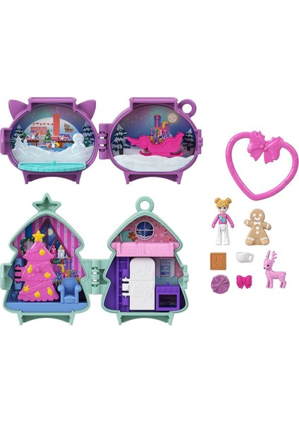 JGM53 Polly Pocket Sevimli Yılbaşı 2li Paket Oyun Seti fiyatları