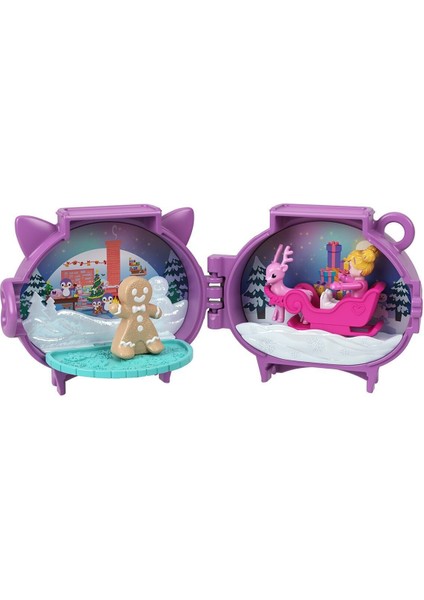 JGM53 Polly Pocket Sevimli Yılbaşı 2li Paket Oyun Seti fırsatları