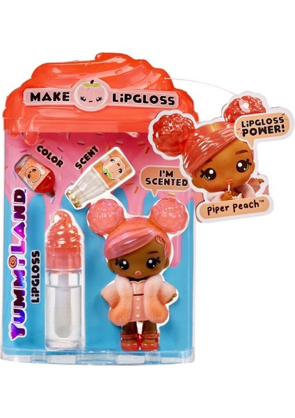 120759 Yummiland Piper Peach Bebeği ve Dudak Parlatıcısı