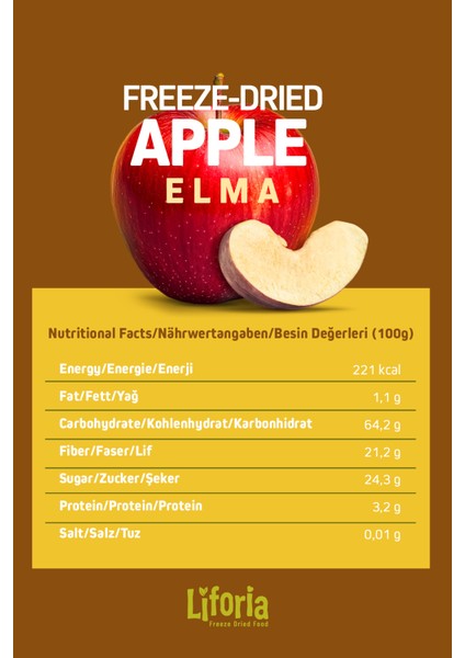 2’li Dondurularak Kurutulmuş Kuru Meyve - Sağlıklı Atıştırmalık - Berry Mix ve Elma Kurusu Freeze Dried