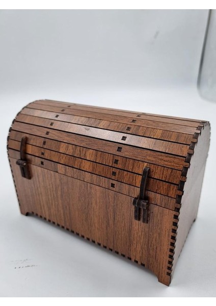 Ahşap Dekoratif Sandık Kutu Ceviz Desenli 16 cm x 9 cm x 12 cm fiyatları