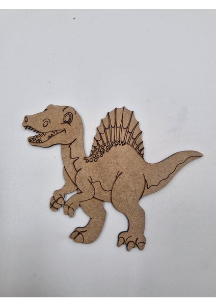 5 Adet Sevimli Dinozor Model 8 Ahşap Boyama Okul Diy Etkinlik Aktivite Sanat 15 cm x 11 cm