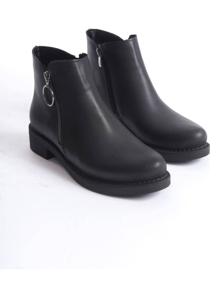 Margaret Fermuarlı Ortopedik Taban Topuklu Kadın Bot - Cst - Siyah fırsatları