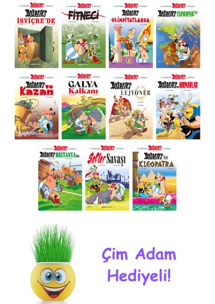 Rene Goscinny 11 Kitap Seti + Çim Adam Hediye