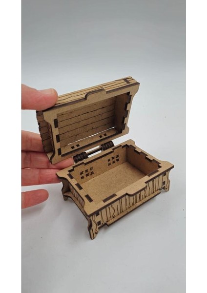 Ahşap Dekoratif Sandık Kutu 9 cm x 6 cm x 5 cm fiyatları