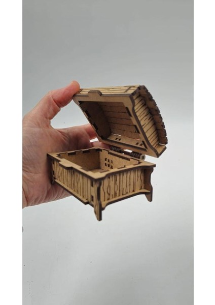 Ahşap Dekoratif Sandık Kutu 9 cm x 6 cm x 5 cm modelleri