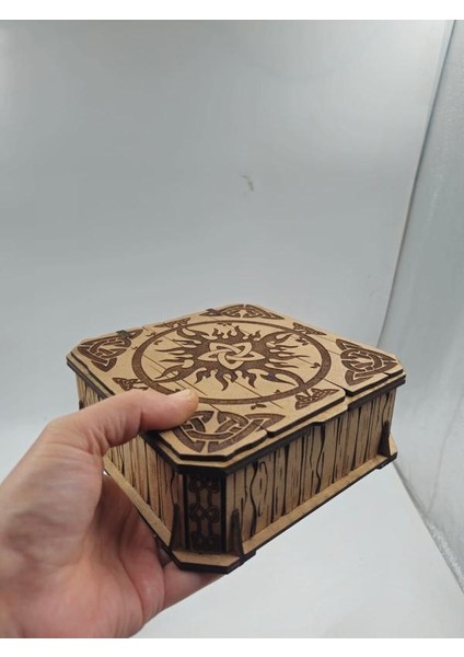 Ahşap Dekoratif Iki Çekmeceli Kutu 15 cm x 15 cm x 6 cm indirimleri