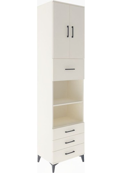 Hyperion Dolap 4 Raflı 4 Çekmeceli 2 Kapaklı 60X44X243 Aytaşı-Aytaşı fiyatları