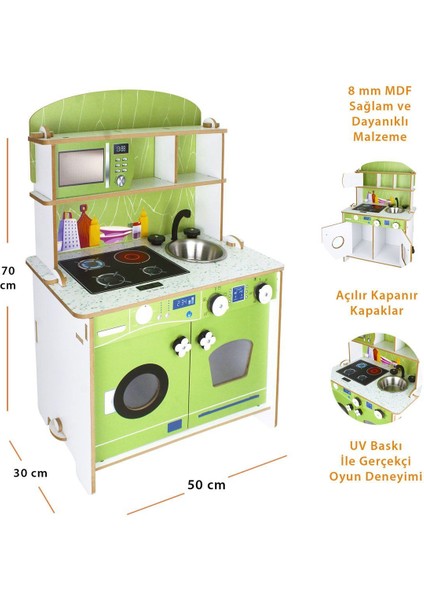 T1025 Ahşap Oyun Mutfağı -Okutan Hobi fiyatları