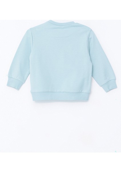 Yeni Sezon Bisiklet Yaka Uzun Kollu Baskılı Erkek Bebek Sweatshirt 2'li fırsatları