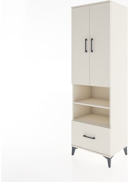 Hyperion Dolap 5 Raflı Tek Çekmeceli 2 Kapaklı 60X44X195 Aytaşı-Aytaşı modelleri