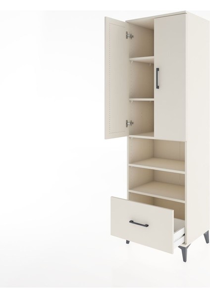 Hyperion Dolap 5 Raflı Tek Çekmeceli 2 Kapaklı 60X44X195 Aytaşı-Aytaşı fırsatları
