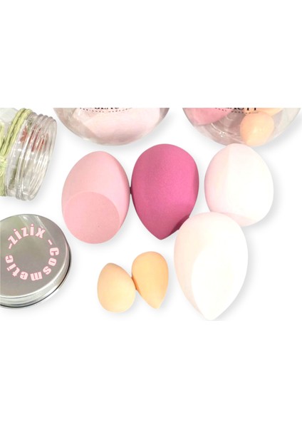 Yumuşak Makyaj Süngeri Seti – Plastik Kavanozlu, Fondöten ve Kapatıcı Uygulama Süngeri fiyatları