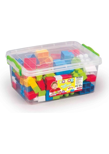 5090 Sandıkta Büyük Renkli Bloklar 85 Parça -Dolu