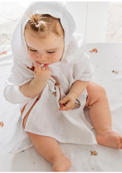 Forest Amigos 100% Organik Pamuk Bebek Çocuk Müslin Panço fırsatları