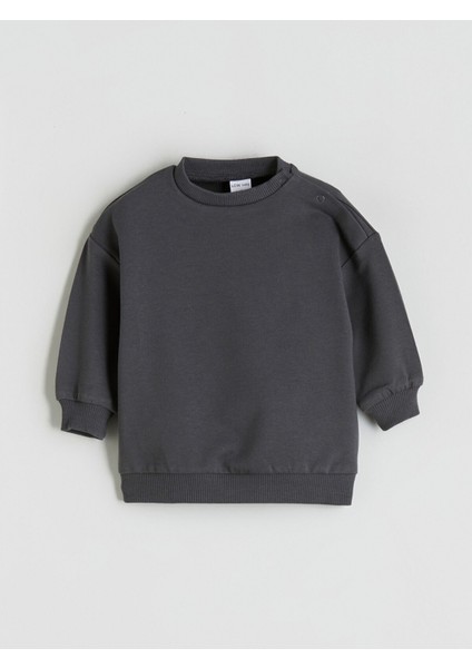 Yeni Sezon Bisiklet Yaka Erkek Bebek Sweatshirt