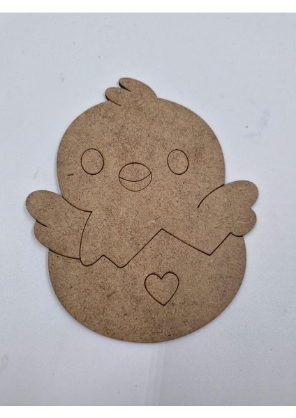5 Adet Sevimli Civciv Ahşap Boyama Okul Diy Etkinlik Aktivite Sanat 15 cm x 13 cm