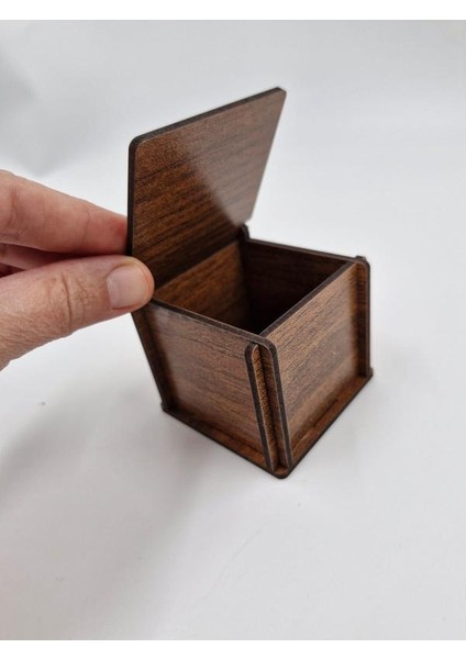 Ahşap Dekoratif Kutu 6 cm x 6 cm x 5,5 cm modelleri