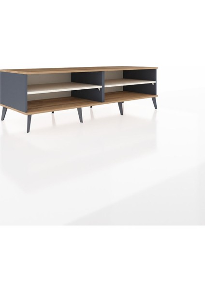 Kronos Tv Ünitesi 2 Raflı 176X59X51 Antrasit-Çam/aytaşı indirimleri
