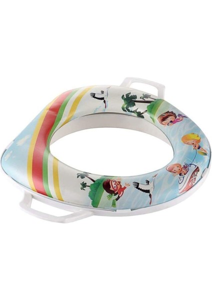 Renkli ve Rahat Çocuk Klozet Kapağı Adaptörü, Güvenli ve Eğlenceli Tuvalet Eğitimi