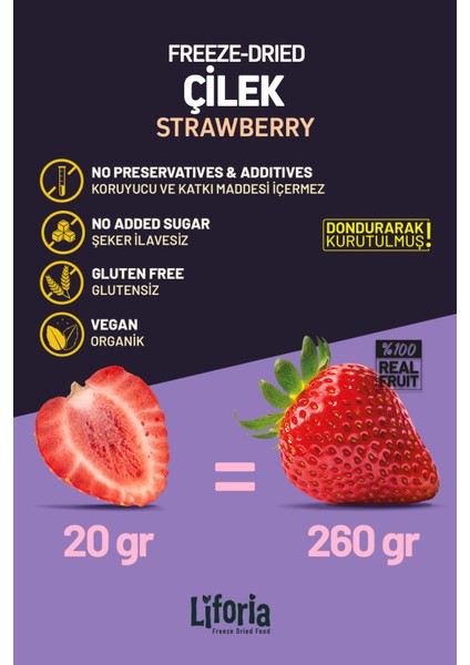 2’li Dondurularak Kurutulmuş Kuru Meyve - Sağlıklı Atıştırmalık - Çilek ve Elma Kurusu Freeze Dried modelleri