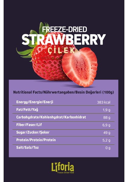 2’li Dondurularak Kurutulmuş Kuru Meyve - Sağlıklı Atıştırmalık - Çilek ve Elma Kurusu Freeze Dried fırsatları