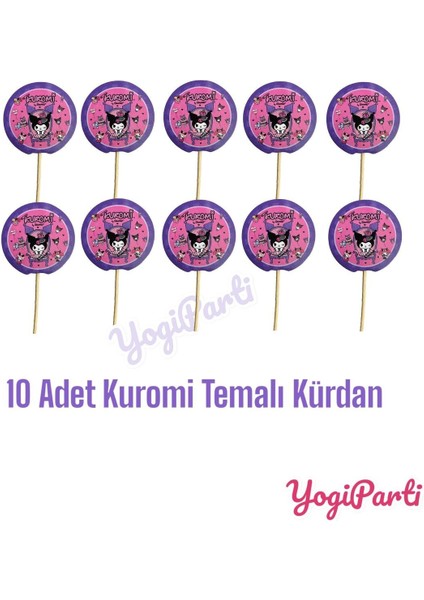 Kuromi Temalı Kürdan Seti 10 Lu