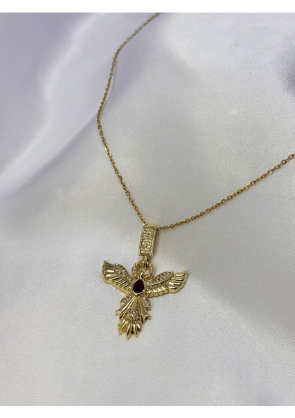 Taşlı Anka Kuşu Kolye fırsatları