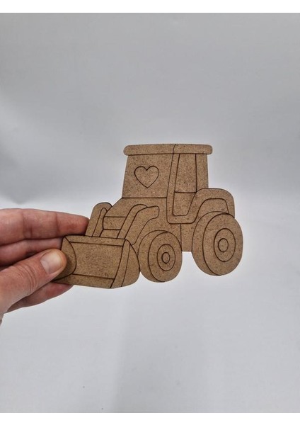 20 Adet Sevimli Iş Makinası Ahşap Boyama Okul Diy Etkinlik Aktivite Sanat 15 cm x 11 cm fiyatları